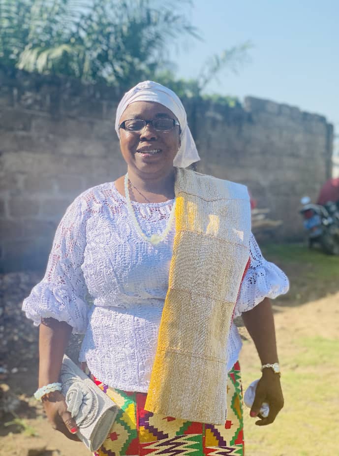 Joyce Mawuena Dagbui, CEO of Joyful Royals Kente